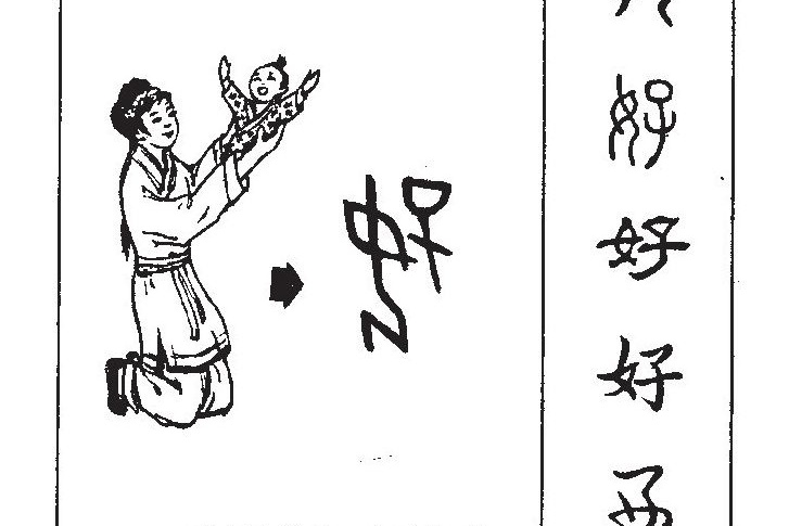 Fig. 2. The Chinese character "good"