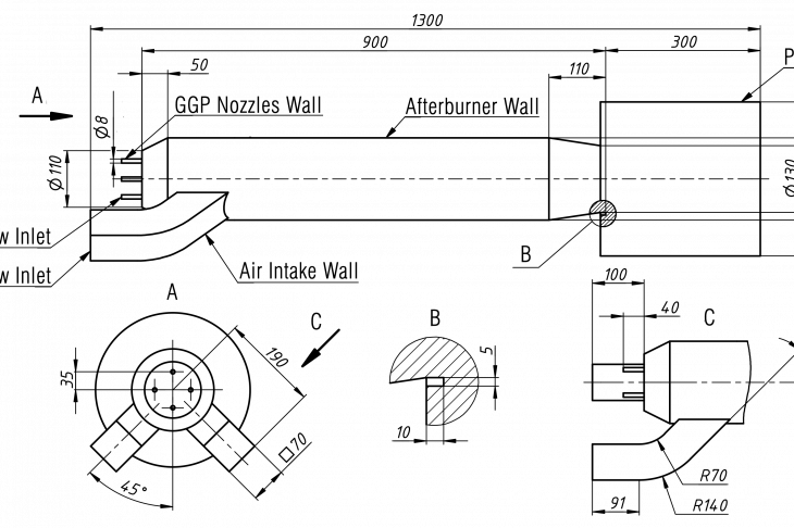 Figure 3 – Fluid geometry