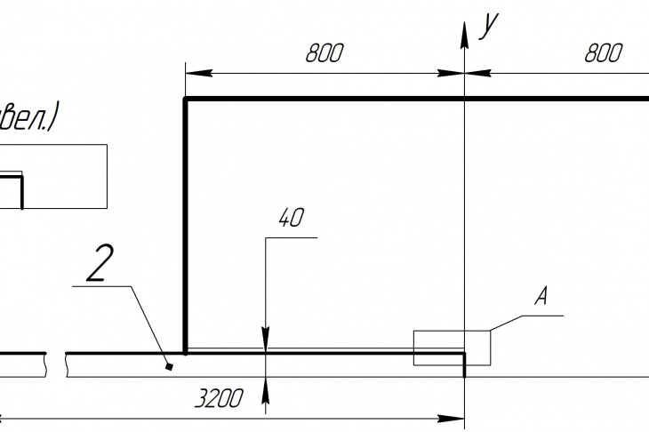 Fig. 1. Numerical simulation scheme: 1 — receiver; 2 — barrel; 3 — area of acoustic influence propagation
