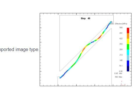 Fig. 6. Distribution of displacements and stresses during deformation according to scheme B