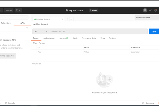 Fig. 1. Postman application window