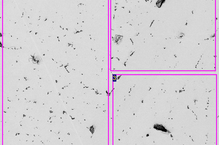 Рис. 8. Фотография микроструктуры поверхности Zr0.9Y0.1Fe2 (общий состав)
