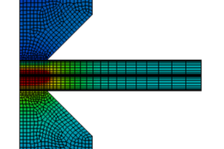 Fig. 3. Temperature field simulation results