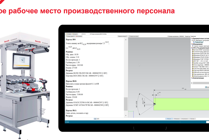 Рис. 9. Автоматизированное рабочее место (АРМ) на основе цифровой ТПП