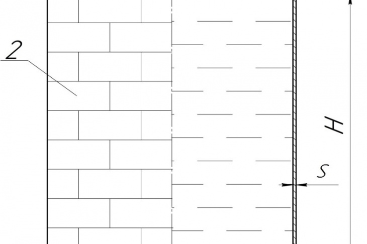 Рис. 1.  Схема резервуара:  1 — каркас крыши; 2 — пояса стенки; 3 — кольцо окраек; 4 — днище