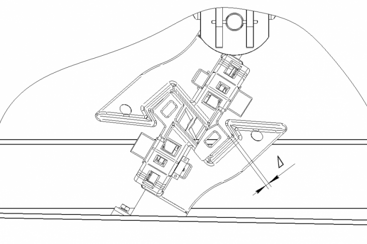 Fig. 5. General view of the transporter and erector junction