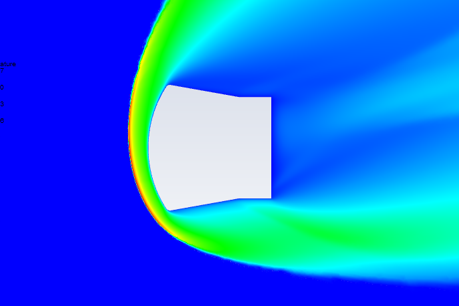 Fig. 4. Simulation in ANSYS Fluent