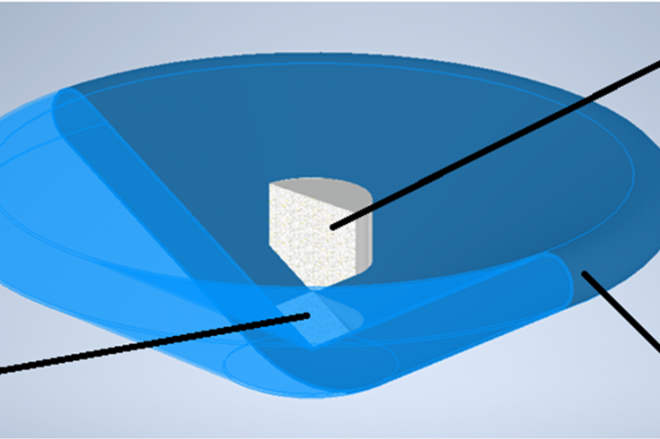 Fig. 1 – Isometric projection of descent vehicle