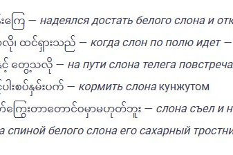 Рис. 7. Процессуальные значения зоонима слон